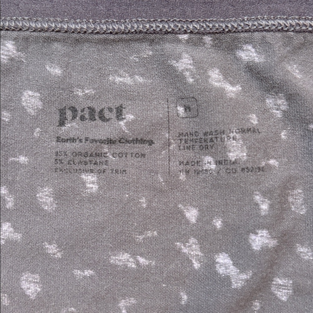 Pact Gray and Lavender Bra and Underwear Set - Picture 4 of 5